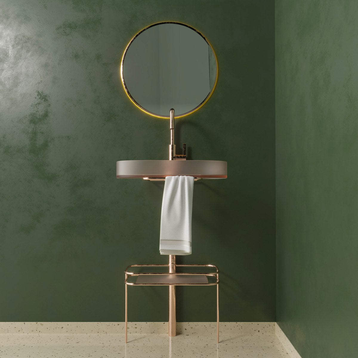 Mirror on a stand