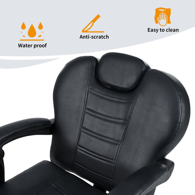Heavy-Duty Metal Barber Chair