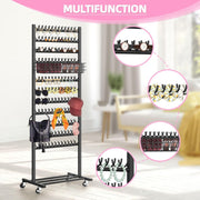 Braiding Hair Rack w/ Wheels - 2 Sided & 286 Pegs 