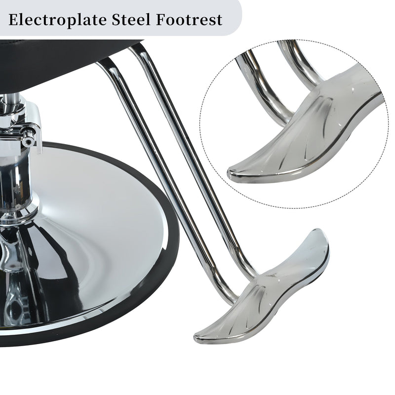 Heavy-Duty Metal Barber Chair
