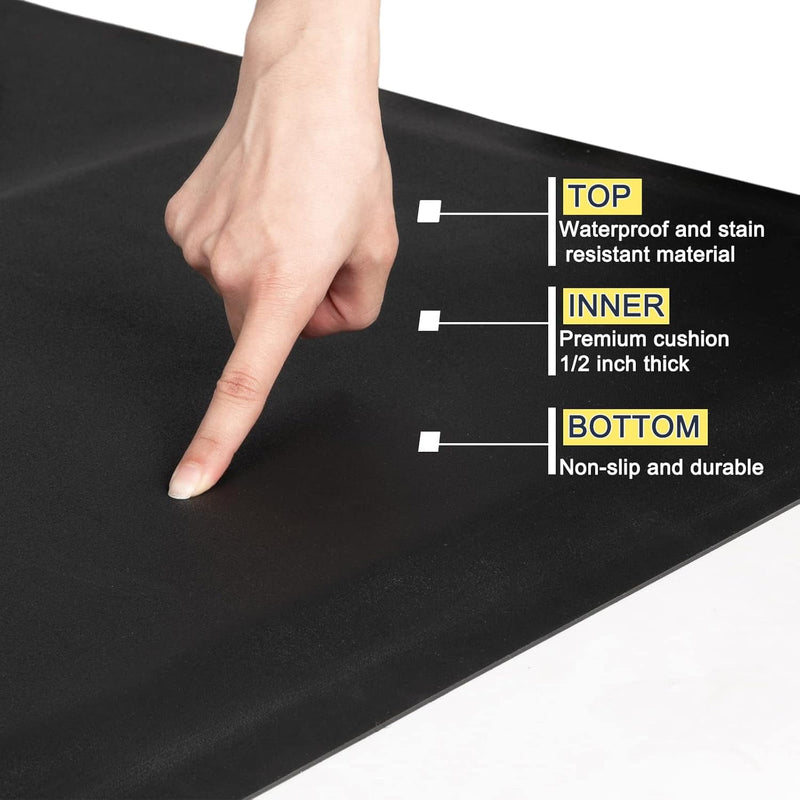 Anti Fatigue Hair Salon Mat - 4'X5'  Pentagon 