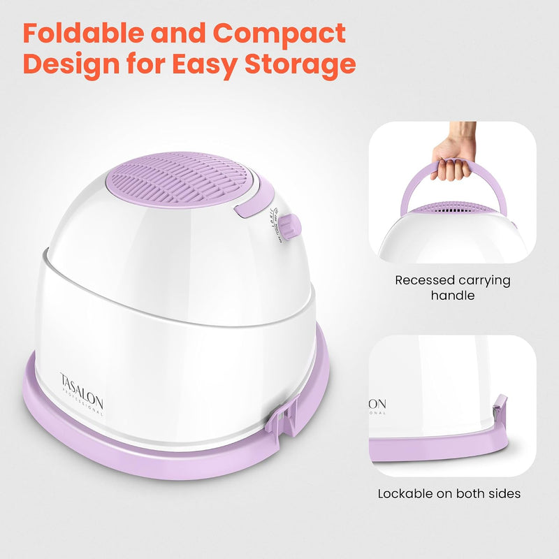 Portable Hooded Dyer - 1850w Iconic Hair Dryer (Lilac)