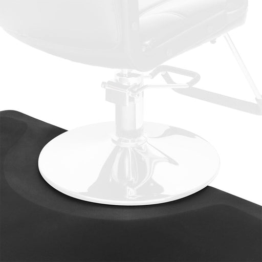 Anti Fatigue Hair Salon Mat - 3' x 5' x 1/2''  Semi-Circle