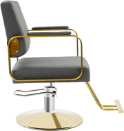 Styling Chair - Grey & Gold 