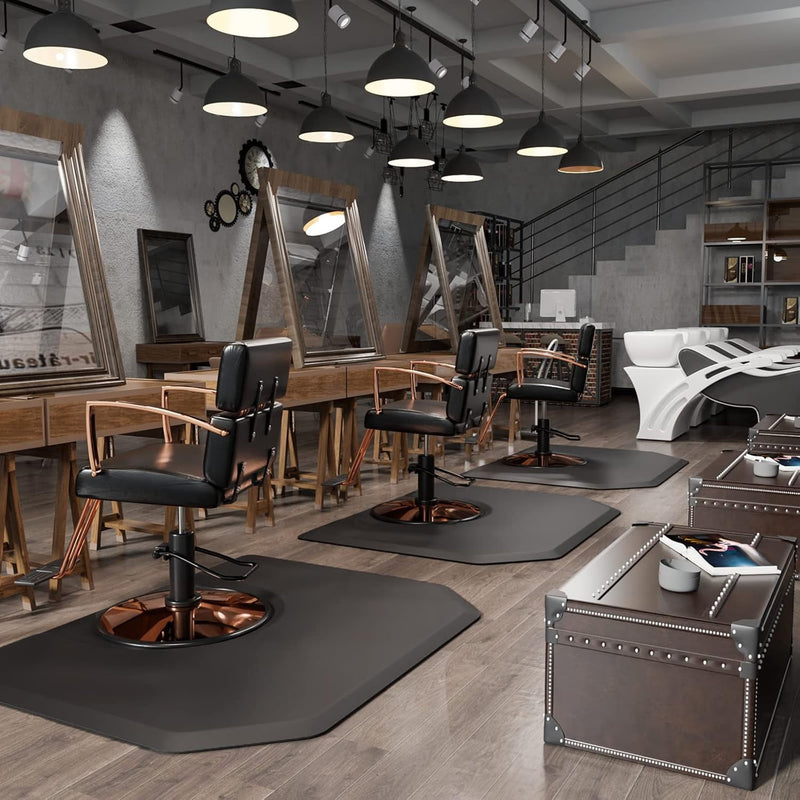 Anti Fatigue Hair Salon Mat - 4'X5'  Pentagon 