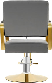 Styling Chair - Grey & Gold 