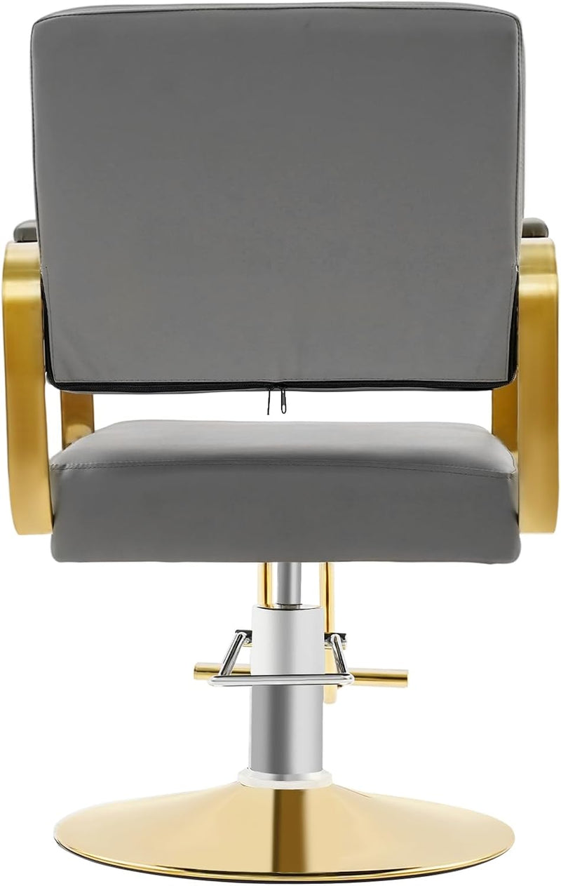 Styling Chair - Grey & Gold 