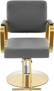 Styling Chair - Grey & Gold 