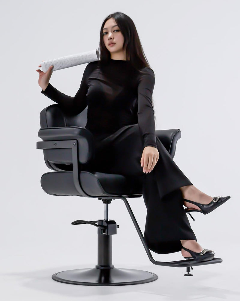 Styling Chair - Arm Cushions & Wide Base 