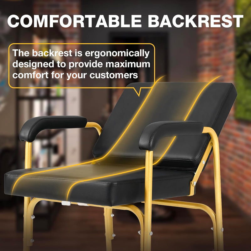 Reclining Shampoo Chair (Gold)