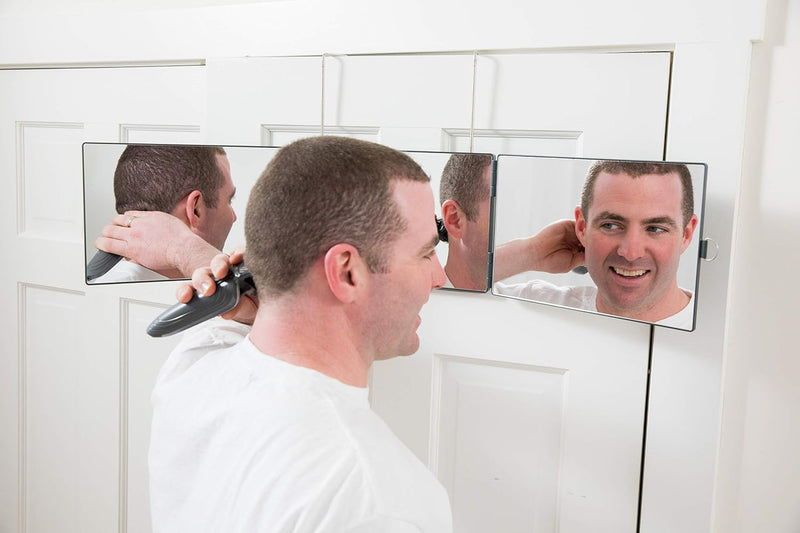 Tri-Fold Mirror for Self Parting & Braiding (Charcoal)