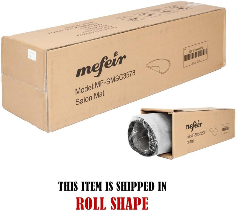 Anti Fatigue Hair Salon Mat - Extra Cushion - 4' x 4' x 1'' Semi Circle 