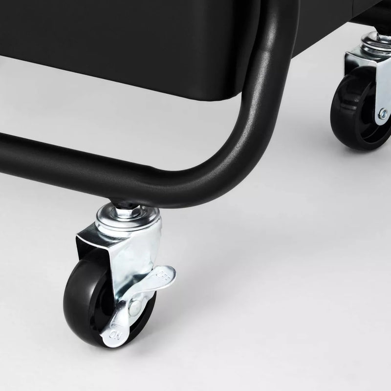 3 Tier Metal Utility Studio Cart (Black)