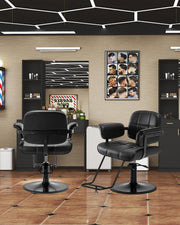 Styling Chair - Arm Cushions & Wide Base 