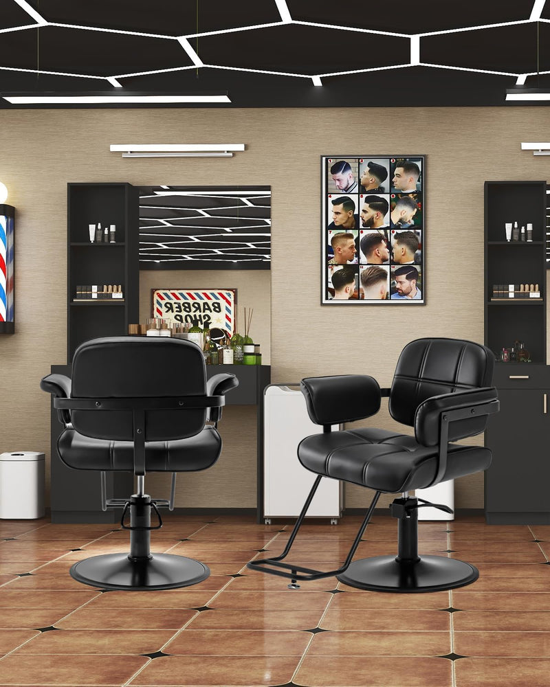 Styling Chair - Arm Cushions & Wide Base 