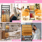 Braiding Hair Rack w/ Wheels - 2 Sided & 286 Pegs 