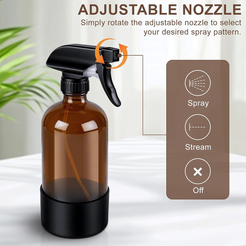 Amber Glass Spray Bottle