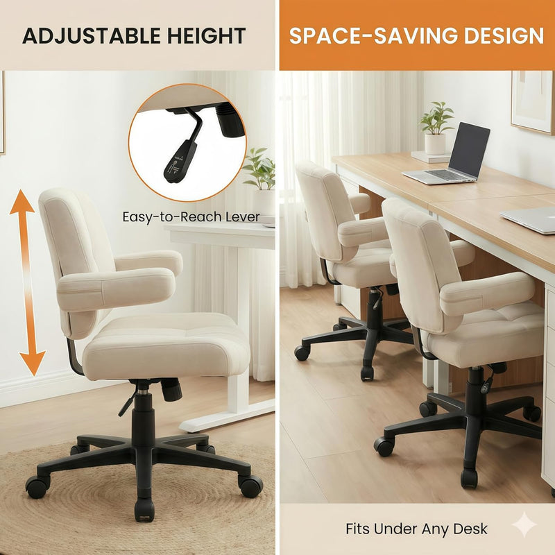 Criss Cross Studio Chair - Plush (White) 