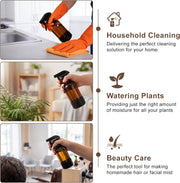 Amber Glass Spray Bottle