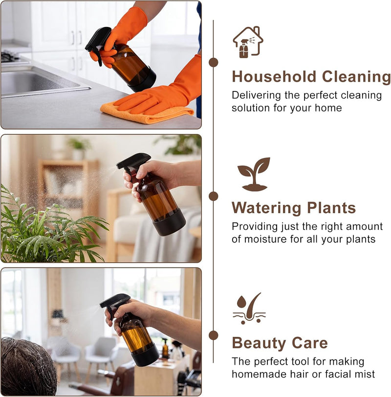Amber Glass Spray Bottle