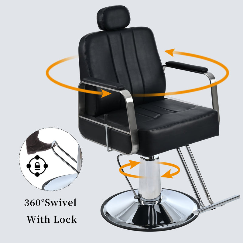 Premium PU Leather Barber Chair