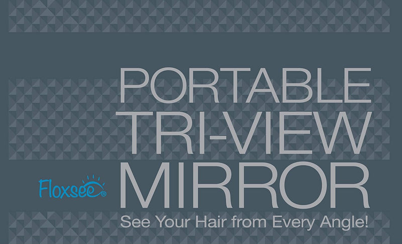 Tri-Fold Mirror for Self Parting & Braiding (Charcoal)