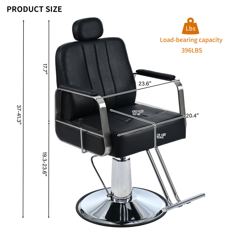 Premium PU Leather Barber Chair