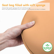 Saddle Stool w/ Footrest (Brown)
