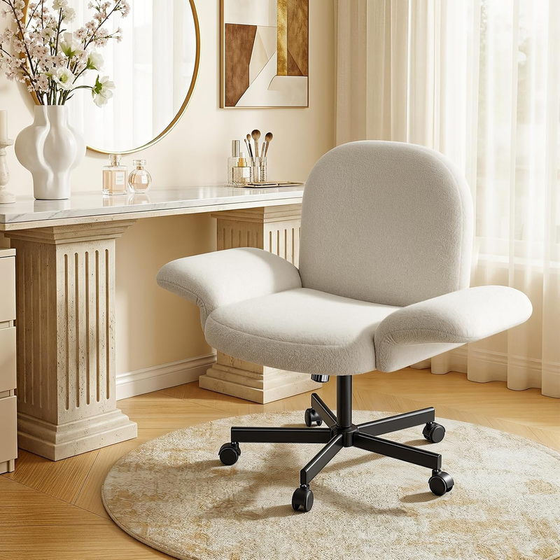 Criss Cross Studio Chair - Fabric (Cream)