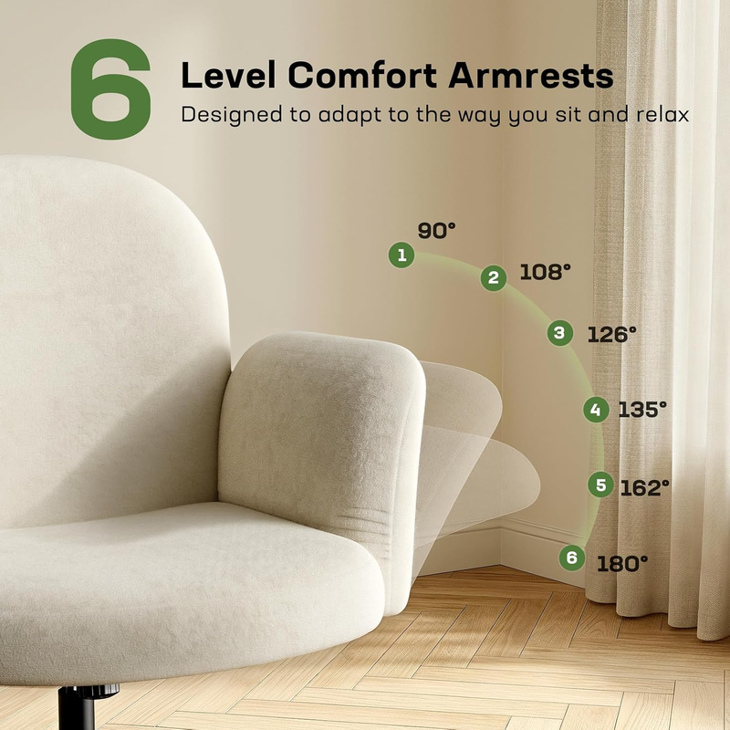 Criss Cross Studio Chair - Fabric (Cream)