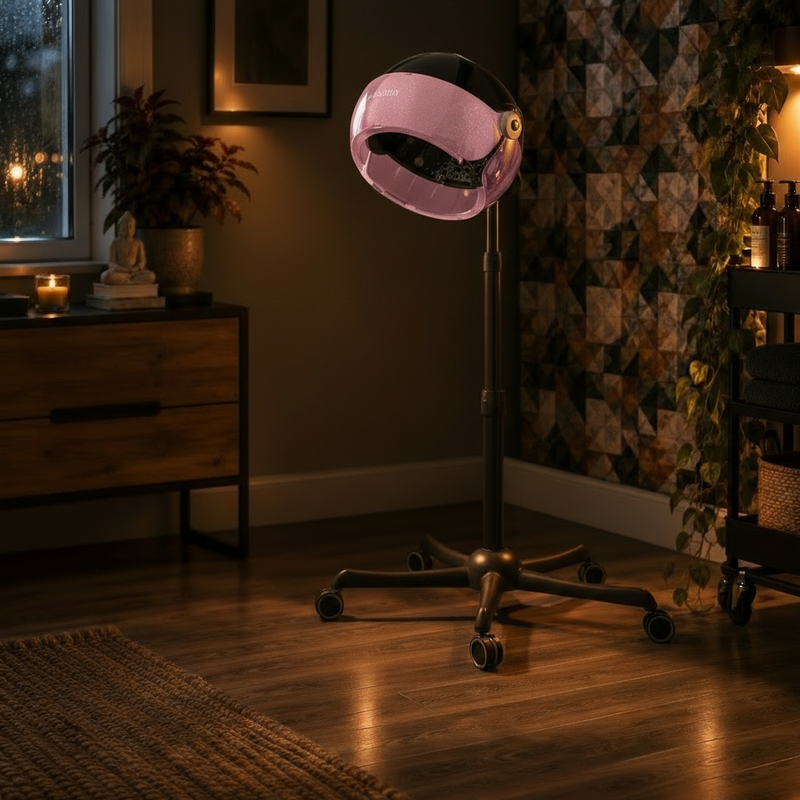 Hooded Dryer - 1875W Ionic Hair Dryer (Pink)