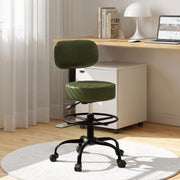 Traditional Stool w/ Footrest (Green)