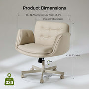 Criss Cross Low Back Studio Chair (Cream)