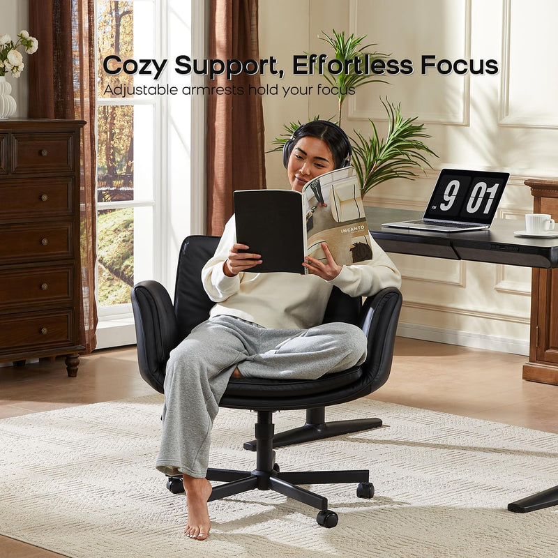 Criss Cross Low Back Studio Chair (Black)