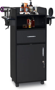 Salon Trolley Cart - Tool Holders & Drawer Storage