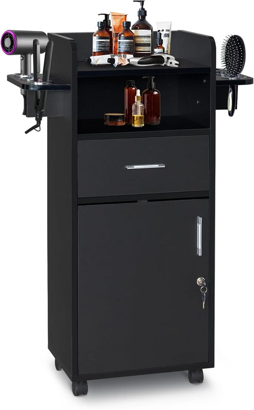 Salon Trolley Cart - Tool Holders & Drawer Storage