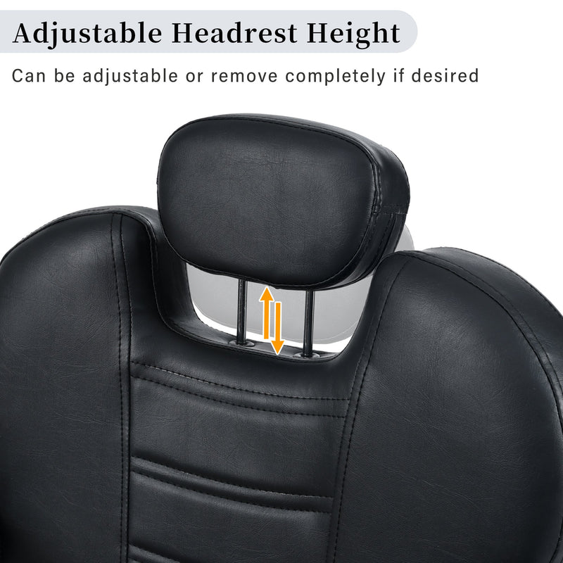 Heavy-Duty Metal Barber Chair