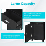 Salon Trolley Cart - Tool Holders & Drawer Storage