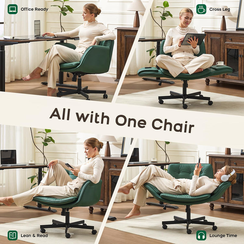 Criss Cross Low Back Studio Chair (Jade)