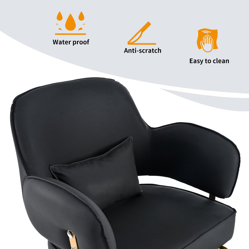 Two-Tone Gold & Black Styling Chair