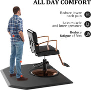 Anti Fatigue Hair Salon Mat - 4'X5'  Pentagon 