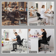 Saddle Stool with Back Support: Rolling Saddle Chair with Wheels