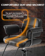 Styling Chair - Arm Cushions & Wide Base 
