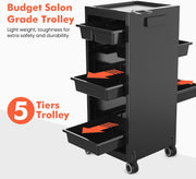 Salon Trolley Cart - 5 Layer Drawer Storage