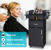 Salon Trolley Cart - Tool Holders & Drawer Storage