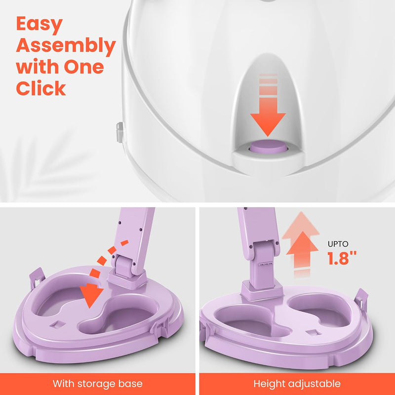 Portable Hooded Dyer - 1850w Iconic Hair Dryer (Lilac)