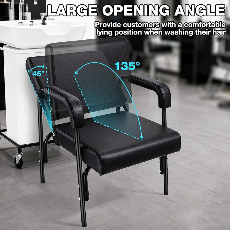 Reclining Shampoo Chair (Black)