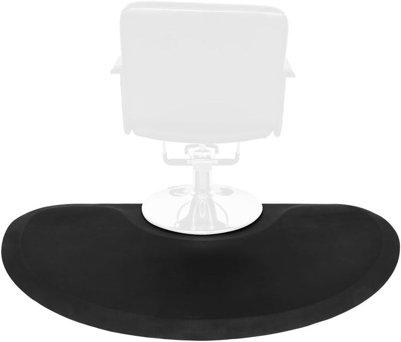 Anti Fatigue Hair Salon Mat - 3' x 5' x 1/2''  Semi-Circle