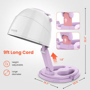Portable Hooded Dyer - 1850w Iconic Hair Dryer (Lilac)