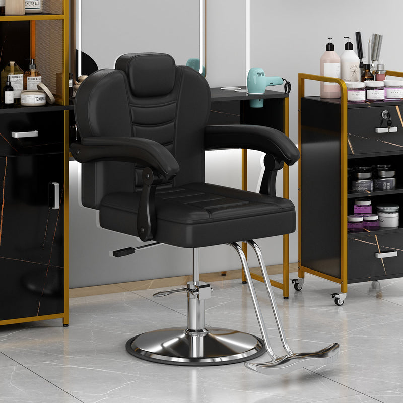 Heavy-Duty Metal Barber Chair